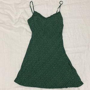 Pacsun Green Floral Dress